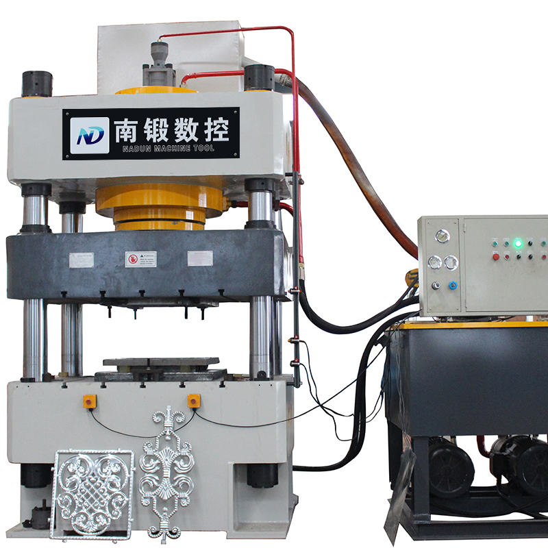 500T壓花三梁四柱油壓機，淺拉伸成型油壓機