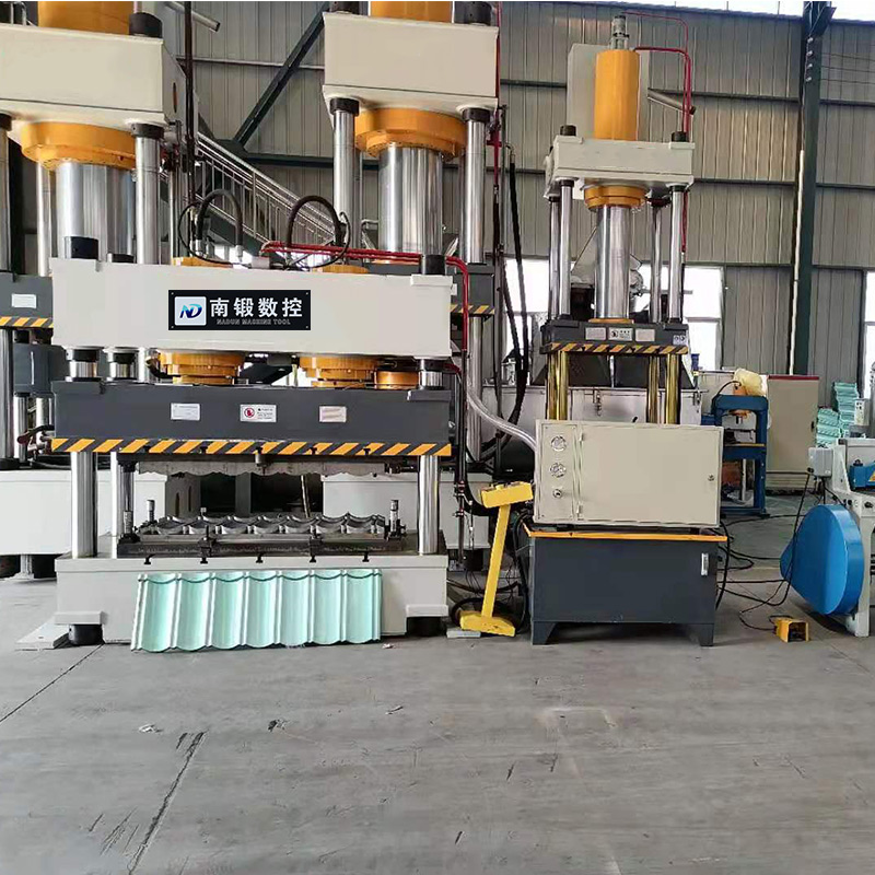 三梁四柱油壓機(jī)315t大臺面雙缸油壓機(jī) 彩石金屬瓦成型壓力機(jī)